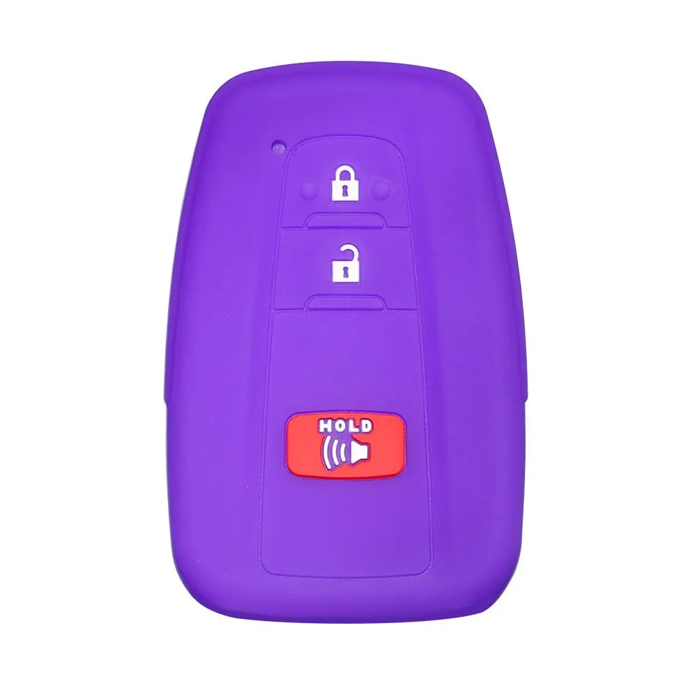 Lcyam Key Fob Cover Case Remote Protector Smooth Silicone Fits for Toyota Rav4 Corolla Camry Hilux Car Accessories Key Cover