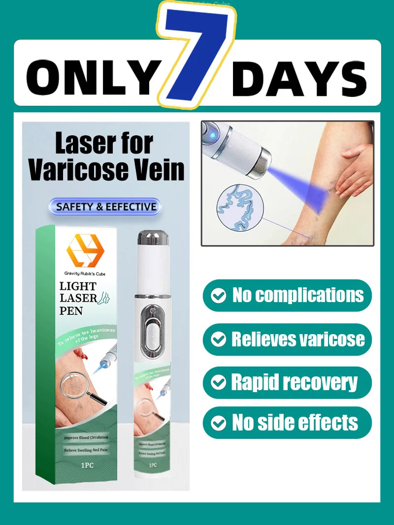 2026 New Blue Light Pen to Solve Venous insufficiency Legs care Tools