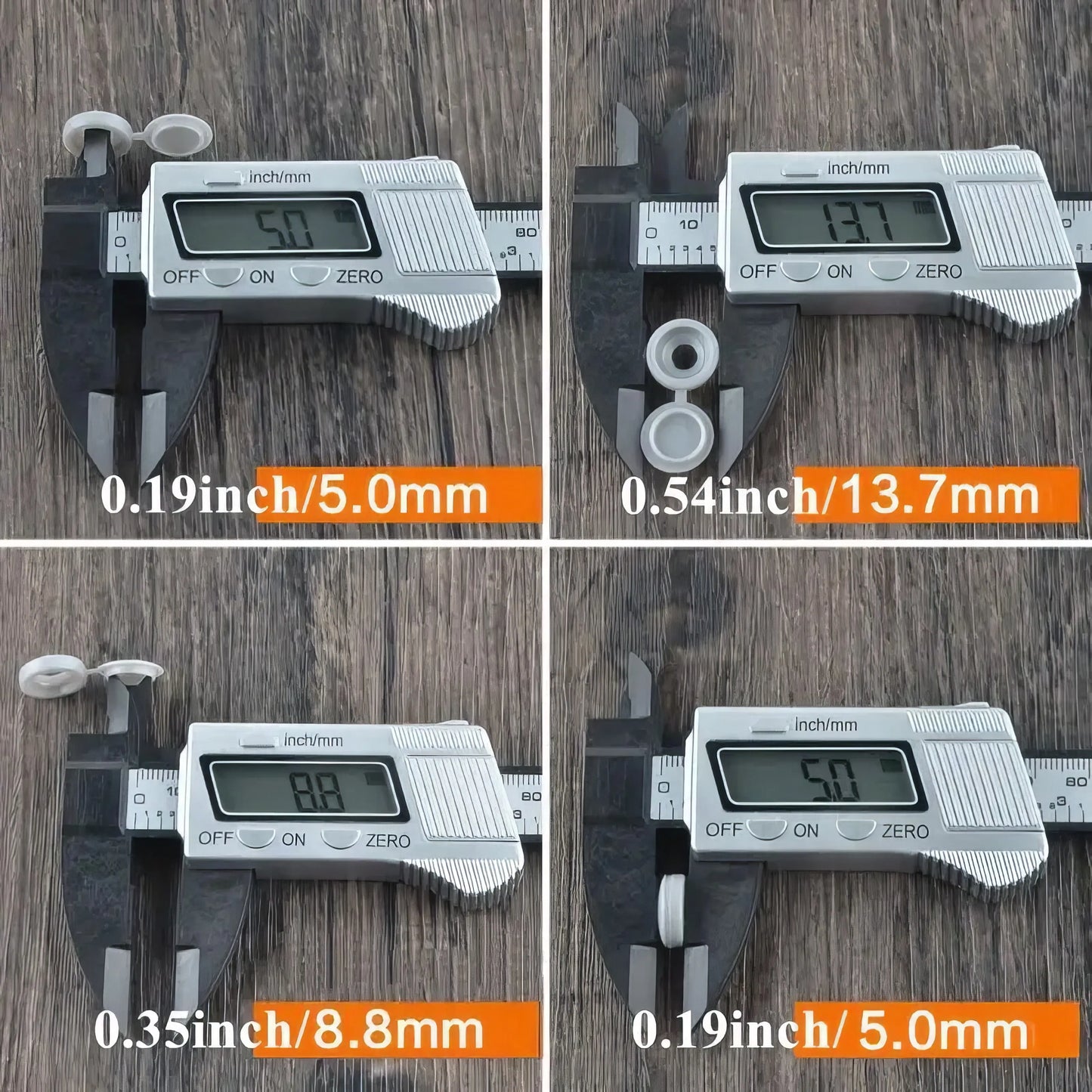 50/100 Self Tapping Screw Covers in Black/white, Easy To Install, Used for Walls, Cabinets, Furniture, Decorative Covers