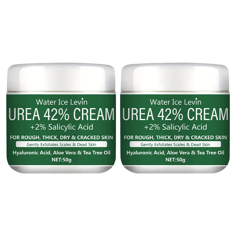 Water Ice Levin 42% Urea Cream + 2% Salicylic Acid – Deep Moisturizing Foot & Hand Cream | Nourishing & Softening 50g