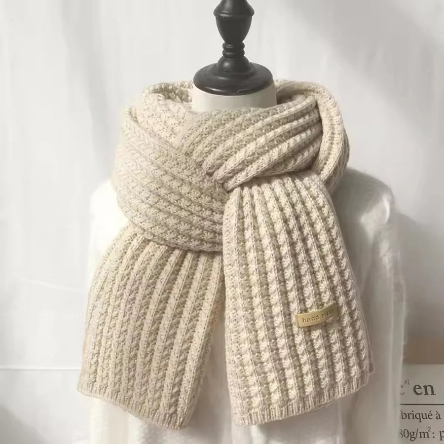 Unisex Chunky Cable Knit Scarf - Long Warm Winter Scarf - photo 8