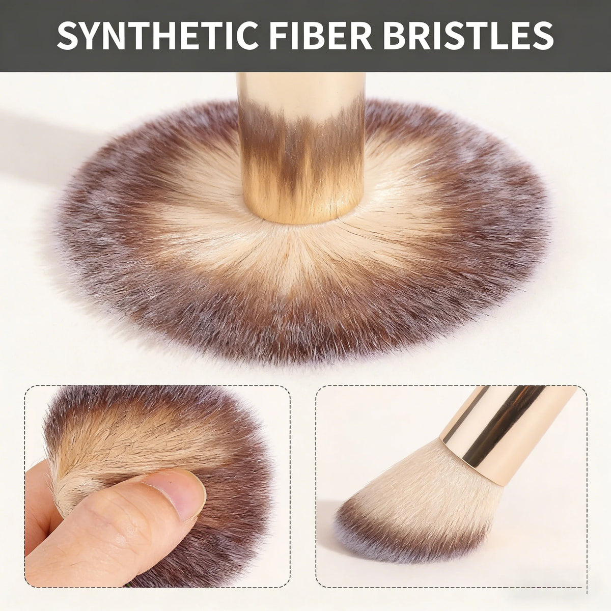 17Pcs Makeup Brush Set with Powder Puff, Soft Foundation, Blush, Contour, Powder & Eyeshadow Brushes, Professional Cosmetic Tool
