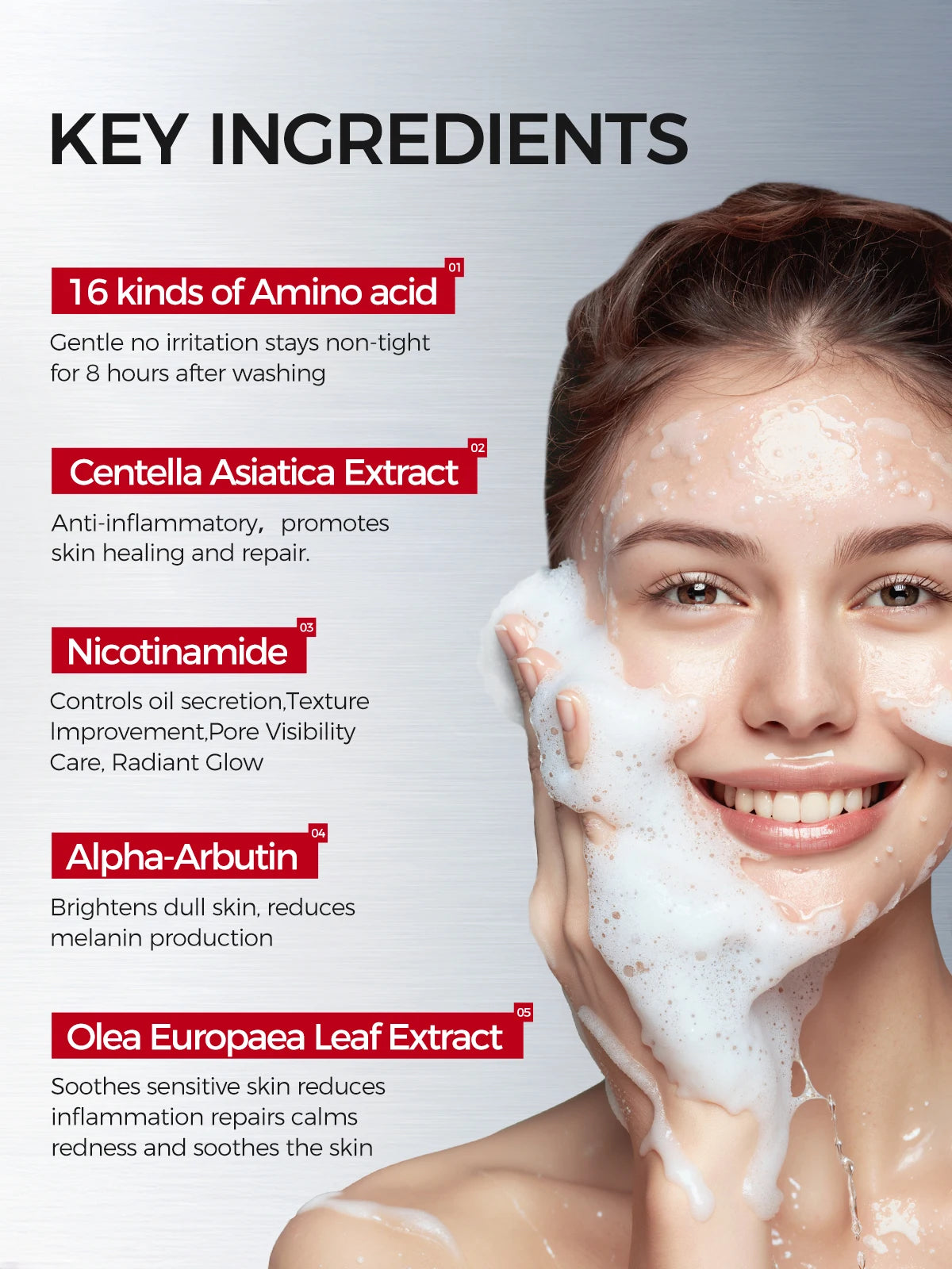 Tembusu Essence Skin Care Set –8-Step Routine with Amino Cleanser, Clay Mask, Toner, Salicylic Acid Serum, Cream & Eye Treatmen