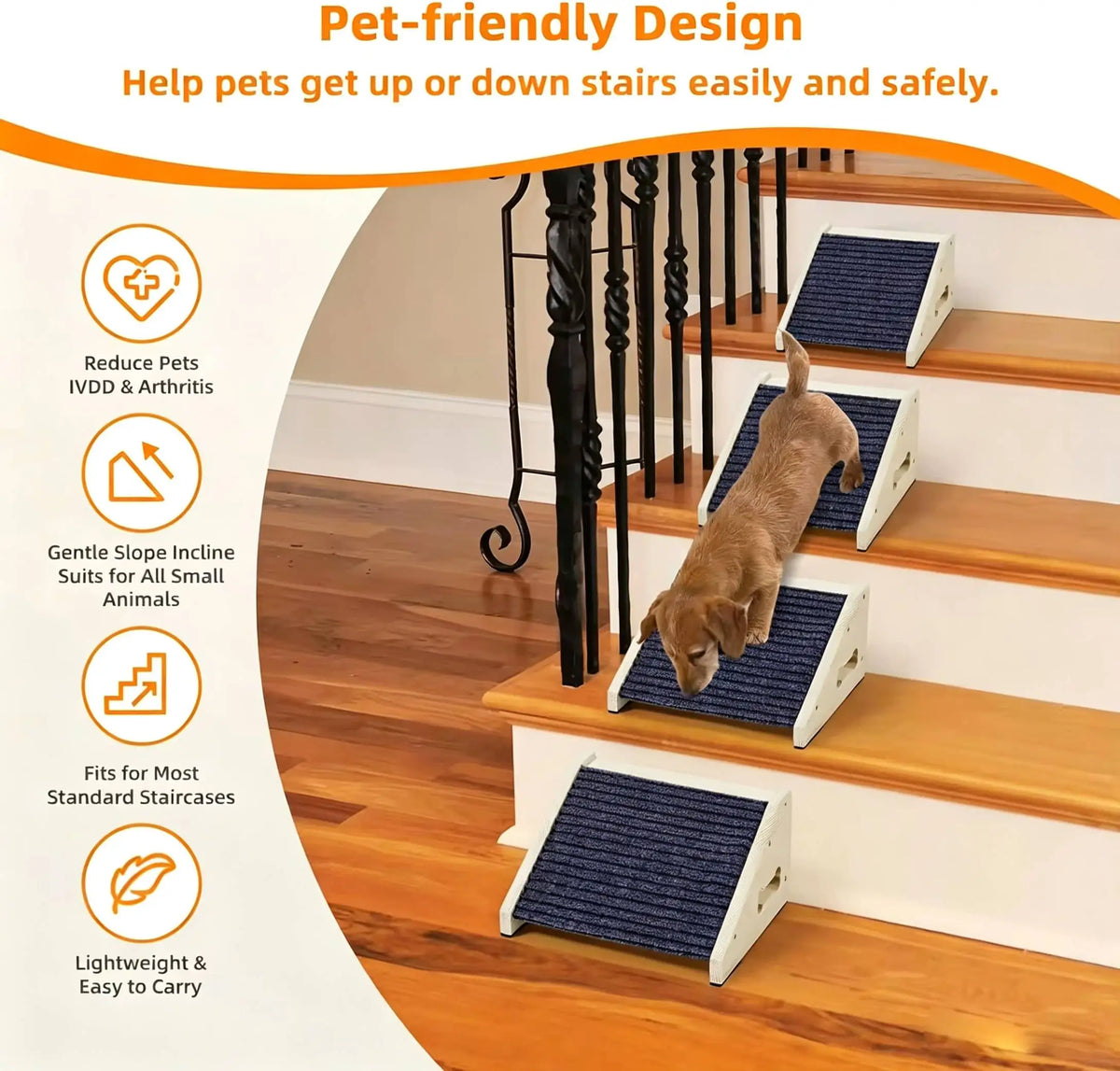 Wooden Anti-Skid Dog Ramp Stairs - Beds & Sofas – photo 3