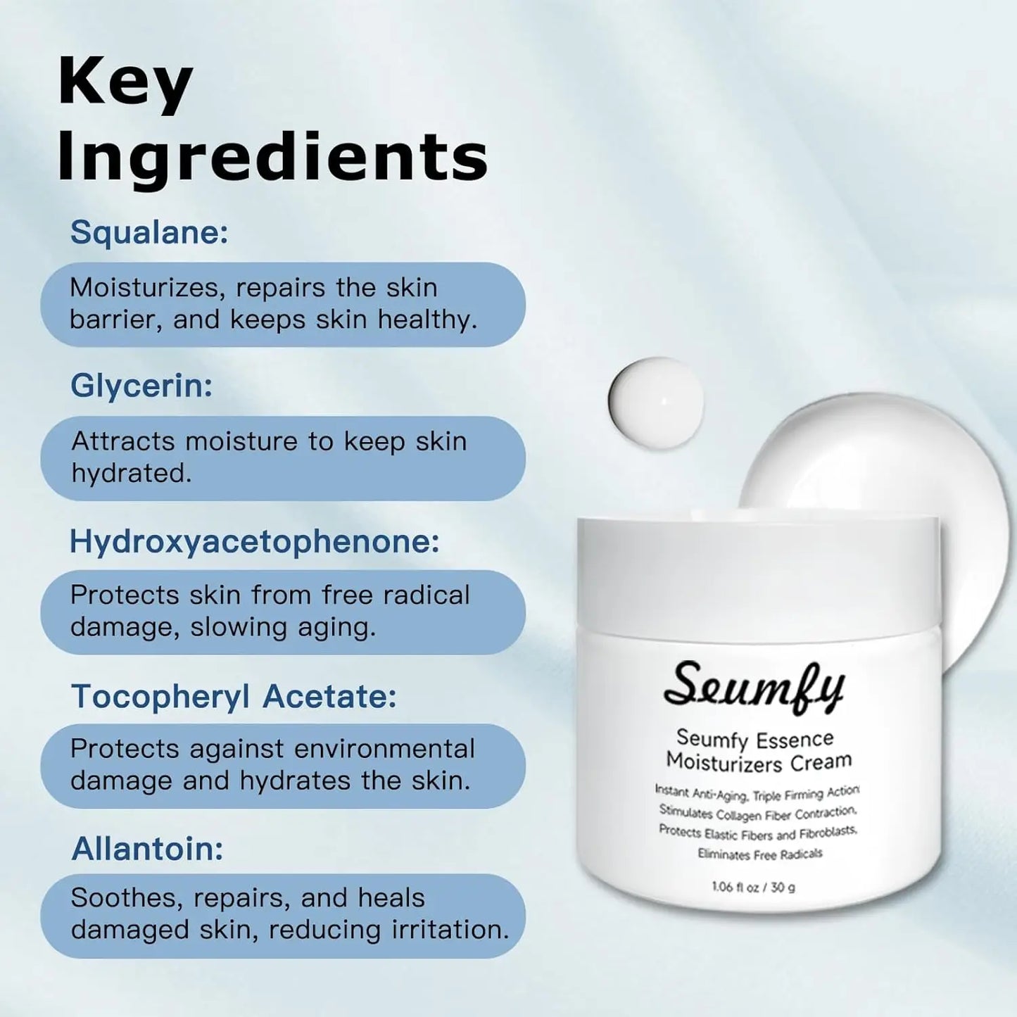 Power Repairing Serum Anti Wrinkle Hydrating Serum for Face with Hydrolyzed Collagen for Dull Skin Fine Lines All Skin Types 30ML/1.01 Fl.Oz