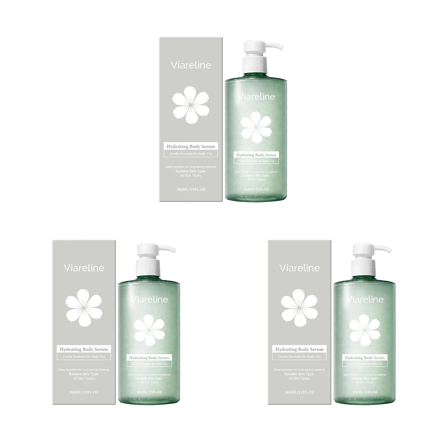 Viareline Hyaluronic Acid Moisturizing Body Serum Repairing Rough Skin Deep Nourishment Reduce Dryness Gentle Body Care Essence