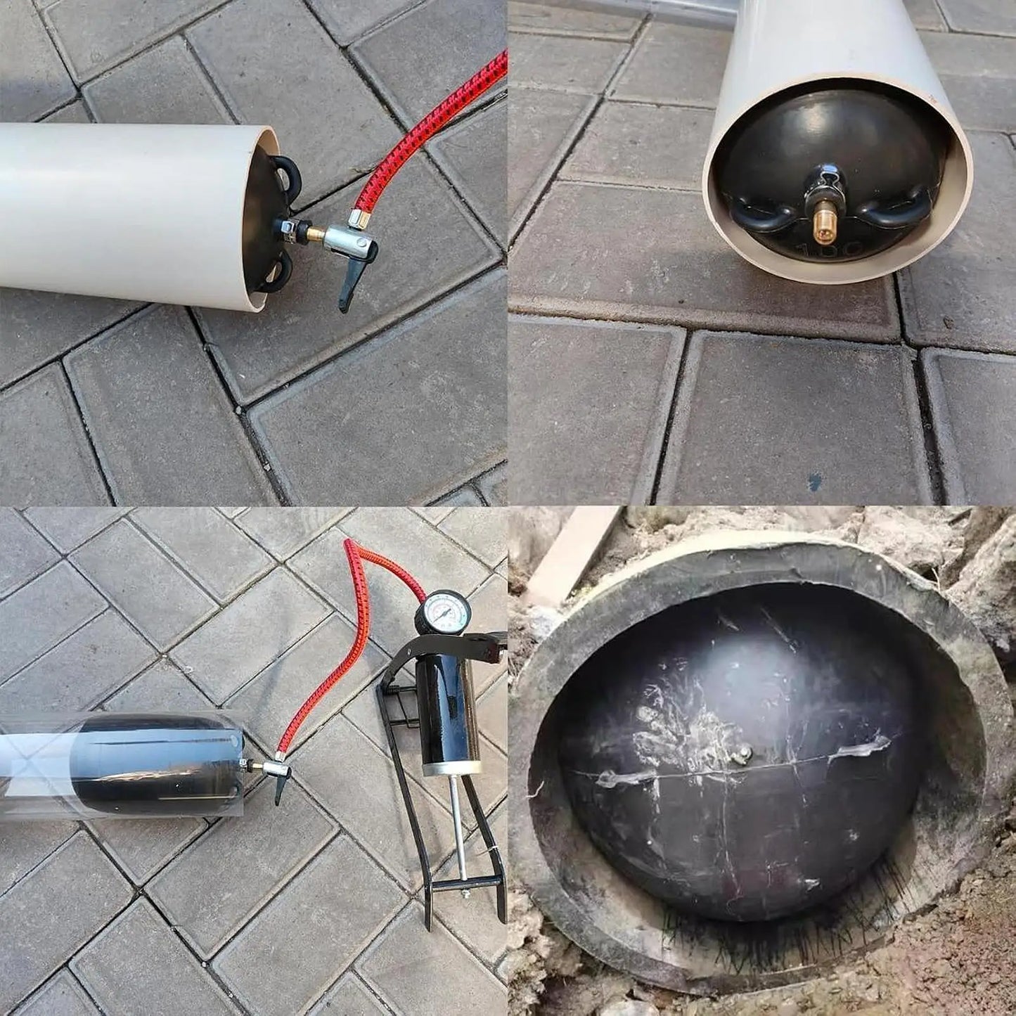 Pipe Natural Rubber Drain Air Bag Inflatable Bung Stop Plug Block DN 200/150/160/ 110/100/75/50