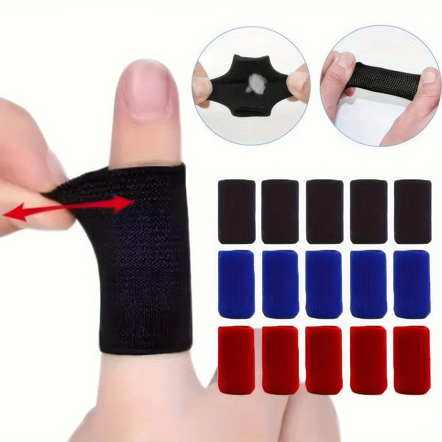 Finger Arthritis Compression Sleeves – Soft Support for Fitness, Rowing & Joint Pain Relief (10/20/30 Pack)