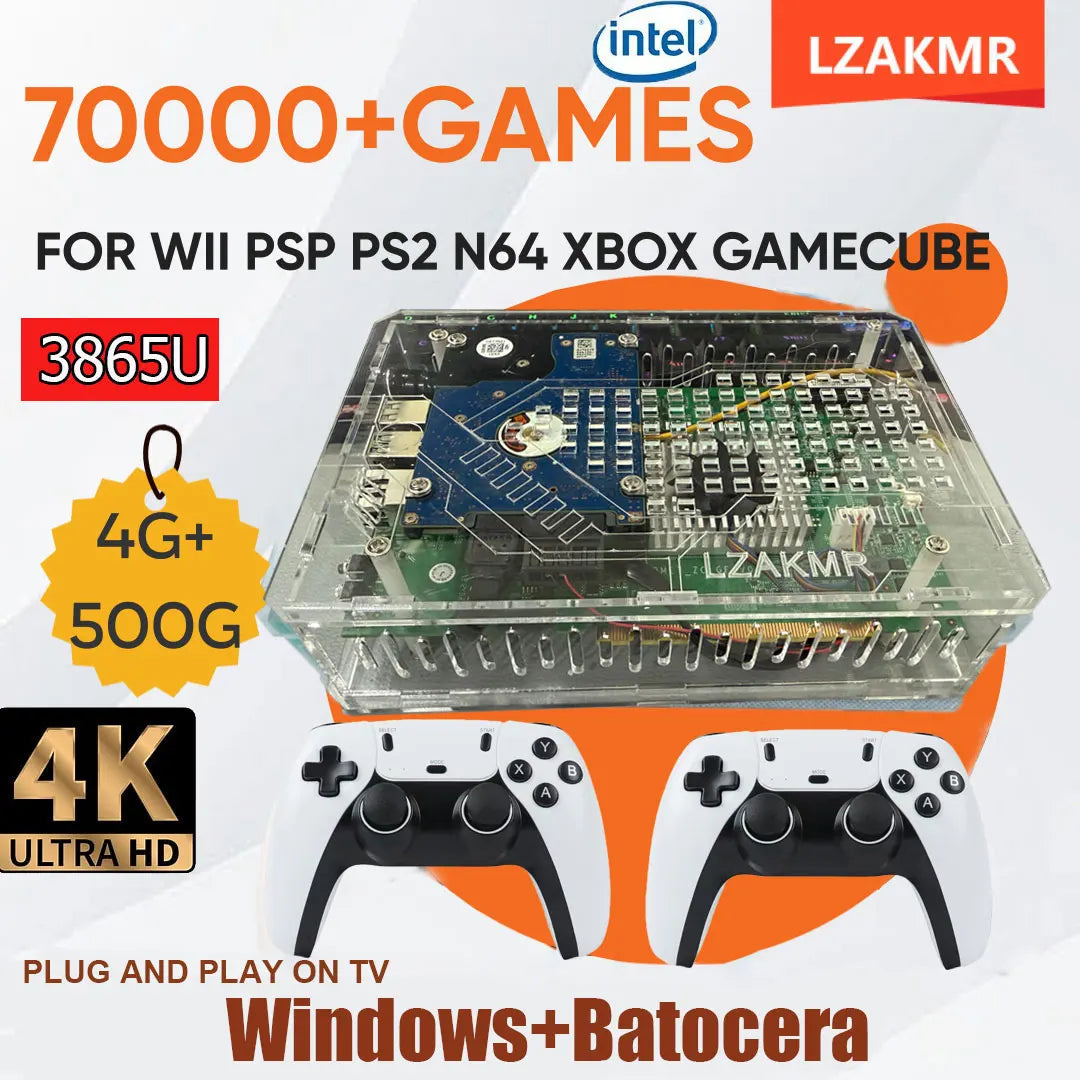 U9 Pro Dual-System Game Console — Windows + Batocera, 4K HD, Wireless Controller TV Console