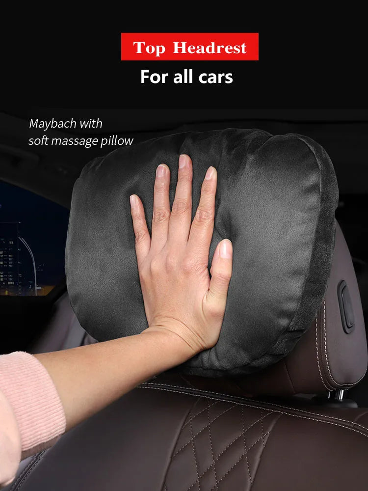 Top Car Headrest Neck Support Seat For Mercedes-Benz Maybach S Class Soft Universal Adjustable Car Pillow Neck Rest Cushion