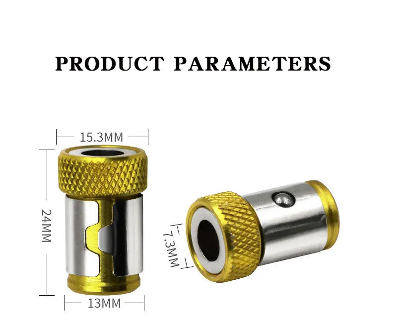 Universal Magnetic Ring for 6.35mm 1/4" Drill Bit Magnet Powerful Ring Strong Magnetizer Electric Screwdriver Bits