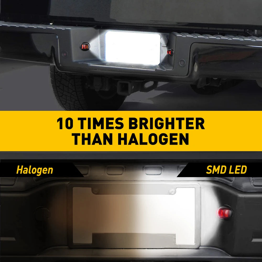 LED License Plate Light Assembly for Ford F-150/F-250/F-350/F-450 (2-Pack)