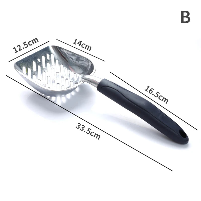 Long-Handle Metal Litter Scoop with Deep Shovel Head – photo 7