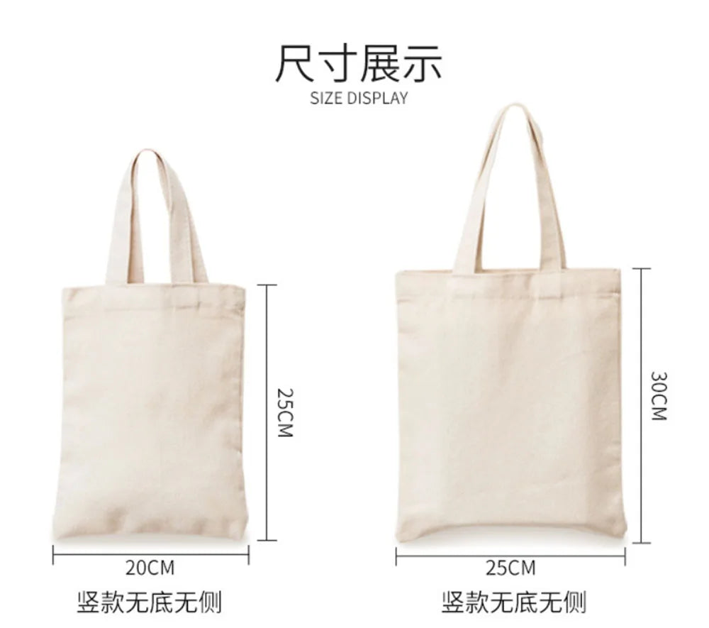 Canvas Bag Storage Bag Grocery Bag Eco-Friendly foldable Bag folding Pocket Tote Portable Shoulder Handbags Food Shopping bag
