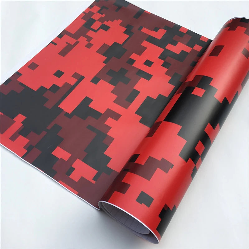 Arctic Snow Black Camo Vinyl Car Wrap Film Camouflage Vinyl Wrapping Sticker Console Computer Laptop Scooter Motorcycle