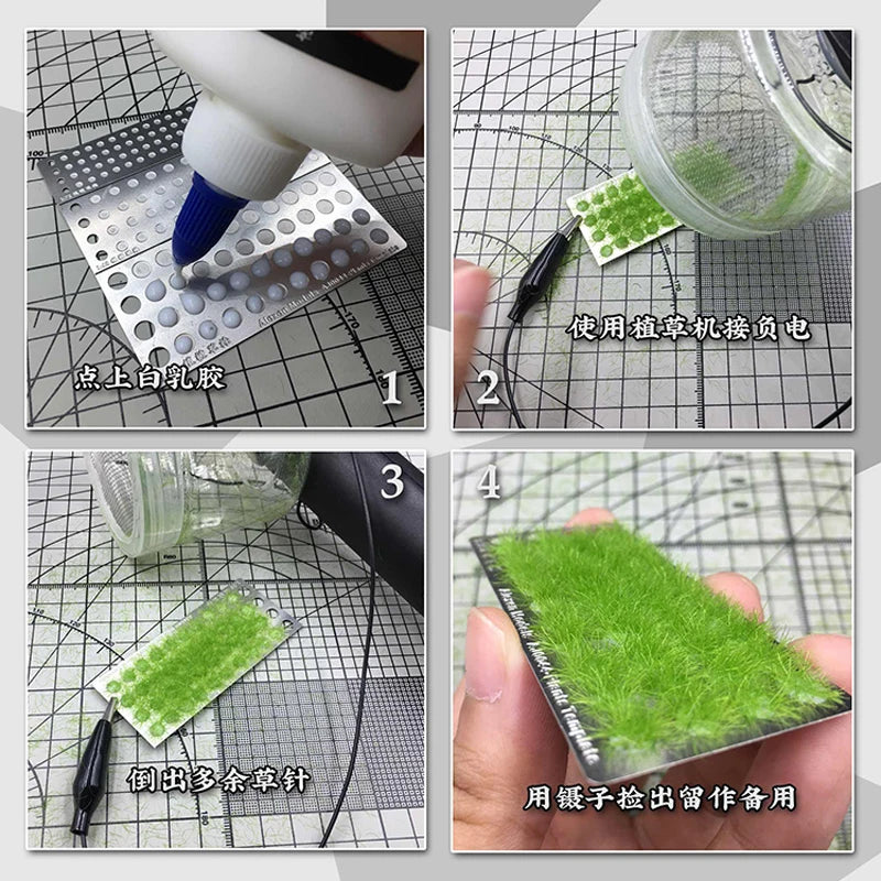ABS Mini Static Grass Flocking Applicator for Gundam Model Military Miniature Wargame Diorama Scene Terrain Scenery Making Tool