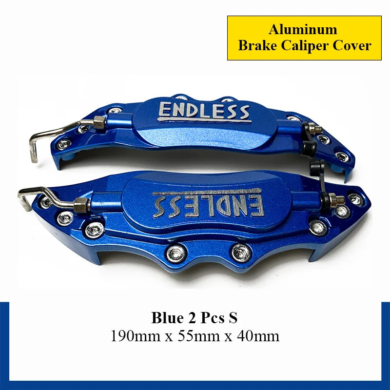 4PCS/2Pcs ENDLESS Aluminum Brake Caliper Covers Front Rear Blue Red Yellow Universal Caliper Cover Kit Decoration Car Styling
