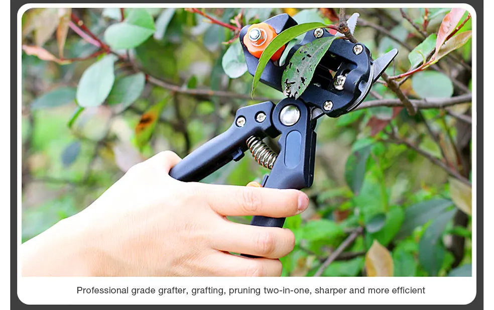 DTBD Garden Grafting Tool Suit Farming Pruning Shears Scissor Fruit Tree Vaccination Secateurs Pruning Garden Tool and Tape