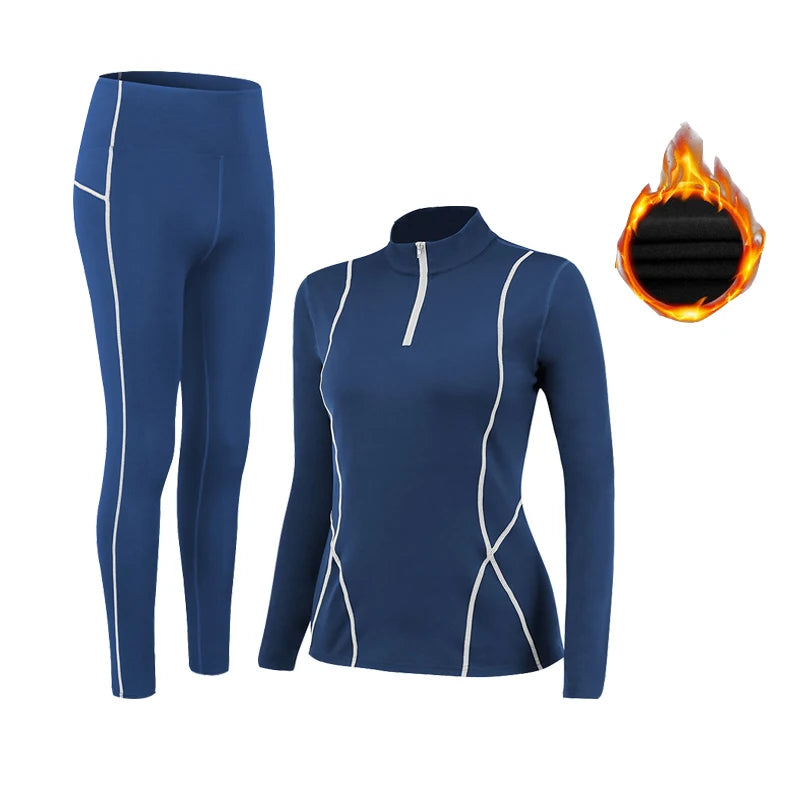 Women's High Collar Thermal Set - Long Sleeve Top & Long Johns - photo 6