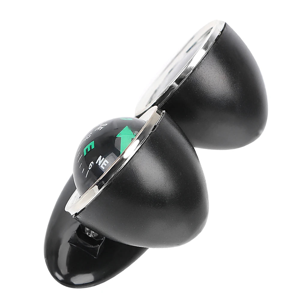Car Ornaments Compass Thermometer Guide Ball Dashboard Meters Gauge Decorative Truck Automobile Accessories Interior Decoration