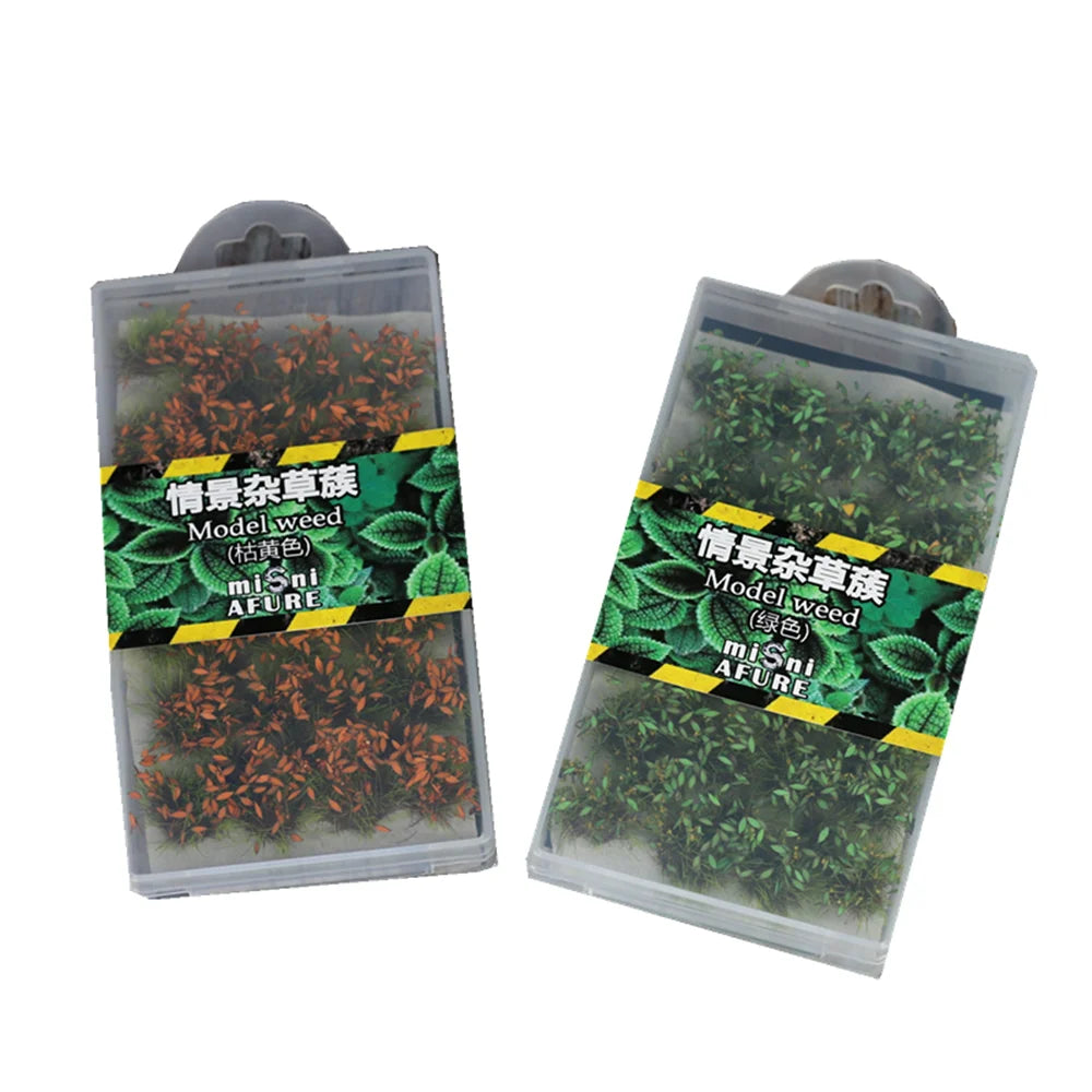 Scene Ground Weeds Vegetation Military  For Railway Artificial Mini Terrain Lawn Wargame Landscape Scenery Diorama Accessories