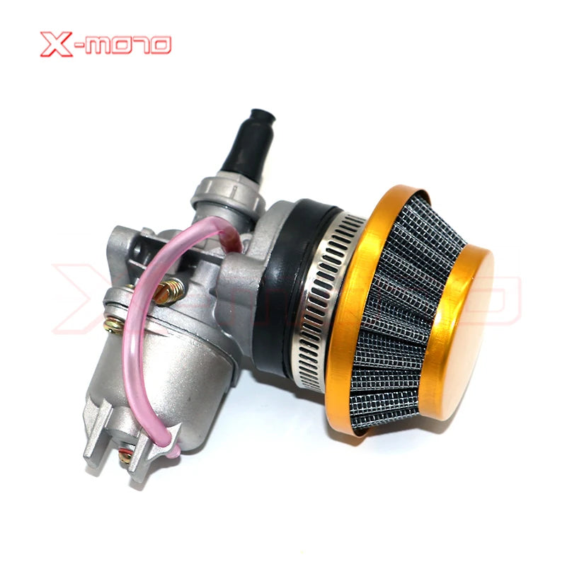 Pocket Bike 47cc 49cc engine carb carburetor with Pod Air Filter 2 stroke for Mini Quad ATV Dirt Bike MiniMoto Go Kart Buggy