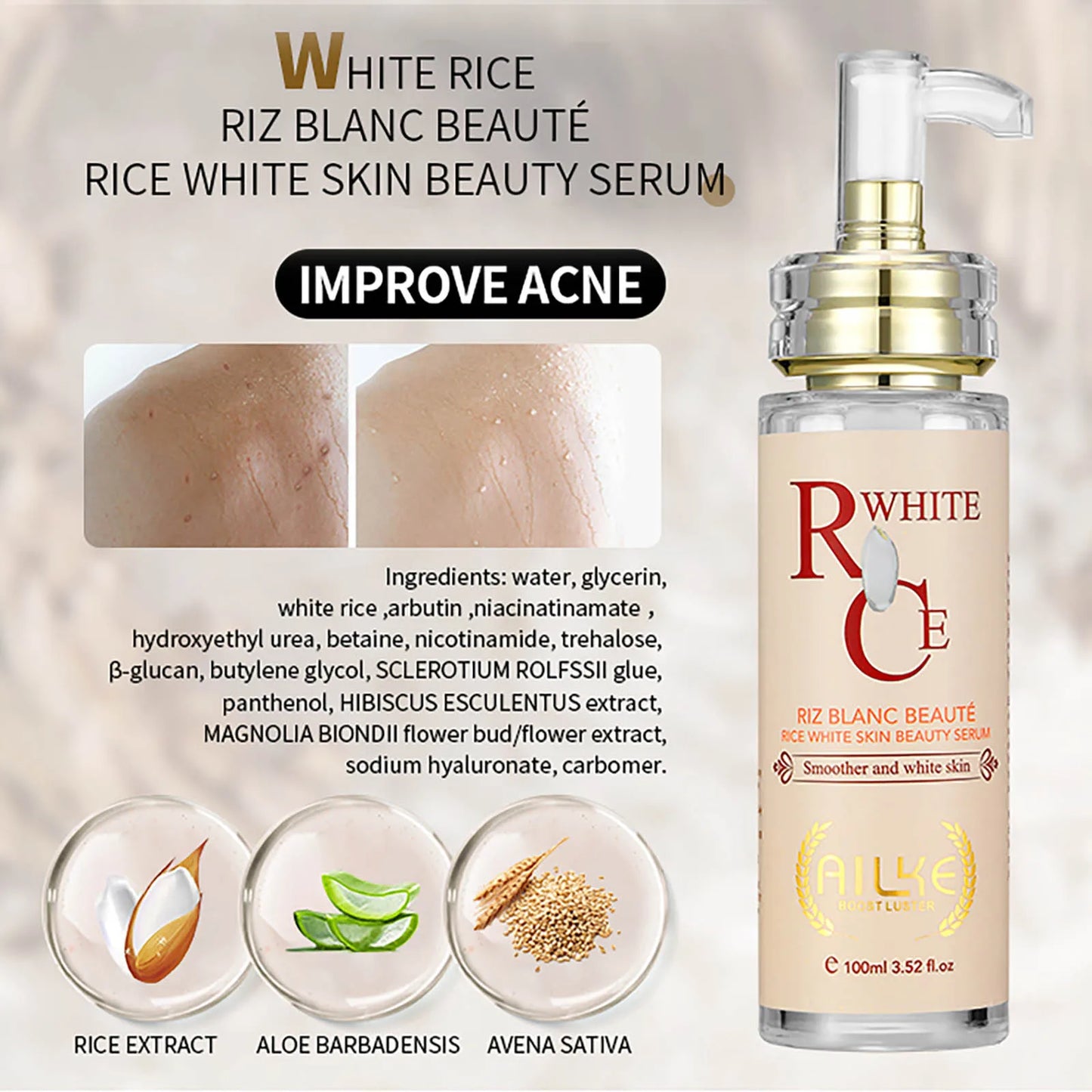 AILKE Multi-Vitamin Brightening Body Lotion – Vitamins A, E, B3 & B5 | Even Skin Tone & Radiance Moisturizer