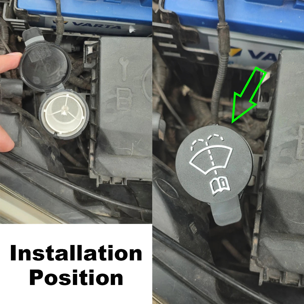Windshield Washer Reservoir Cap Cover — Chevrolet Cruze, Malibu, Sonic, Trax, Silverado & Impala
