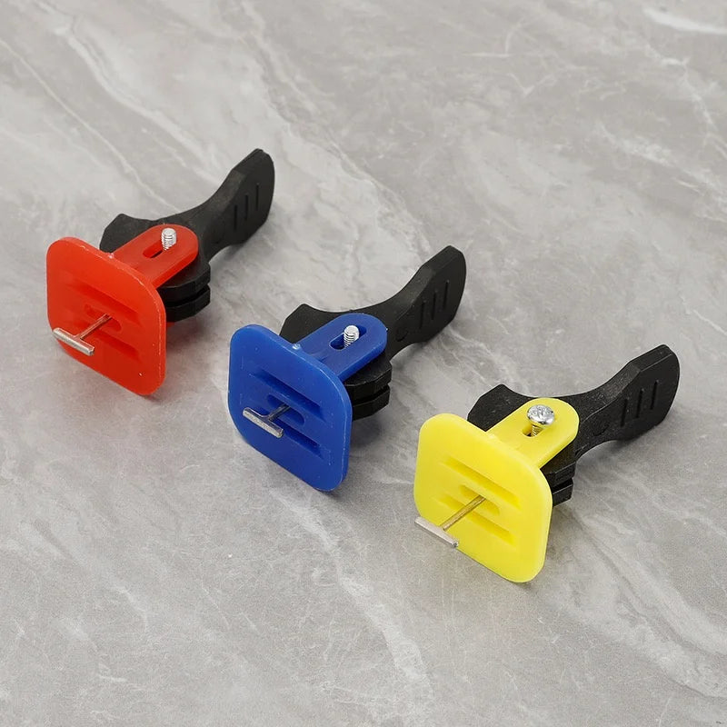 Tile Leveling System Kit, 50 Pieces, Yellow or Red