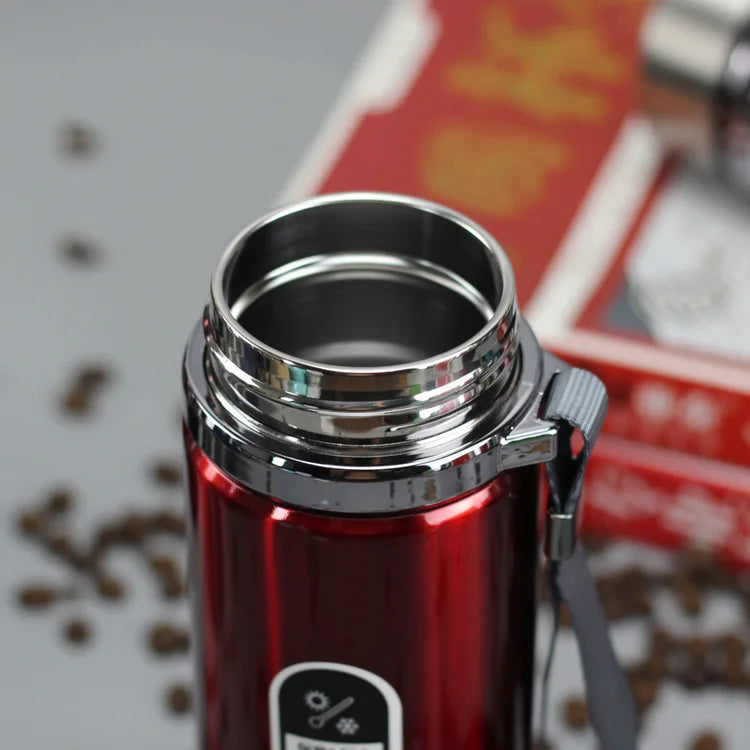 High Capacity Business Thermos Mug Stainless Steel Tumbler Insulated Water Bottle Portable Vacuum Flask For Office Tea Mugs