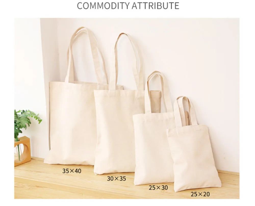 Canvas Bag Storage Bag Grocery Bag Eco-Friendly foldable Bag folding Pocket Tote Portable Shoulder Handbags Food Shopping bag