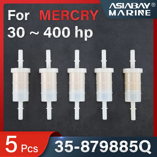 8mm 5/16" Fuel Filter For Mercury Marine Outboard Engine Quicksilver 35-879885Q 35-879885T 30-400hp Gas Water Separator