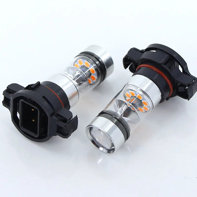 2PCS For Jeep Compass 2017 2018 2019 LED Car Front Daytime running Light Bulbs DRL Lamps 2504 PSX24W 6000KError Free Accessories