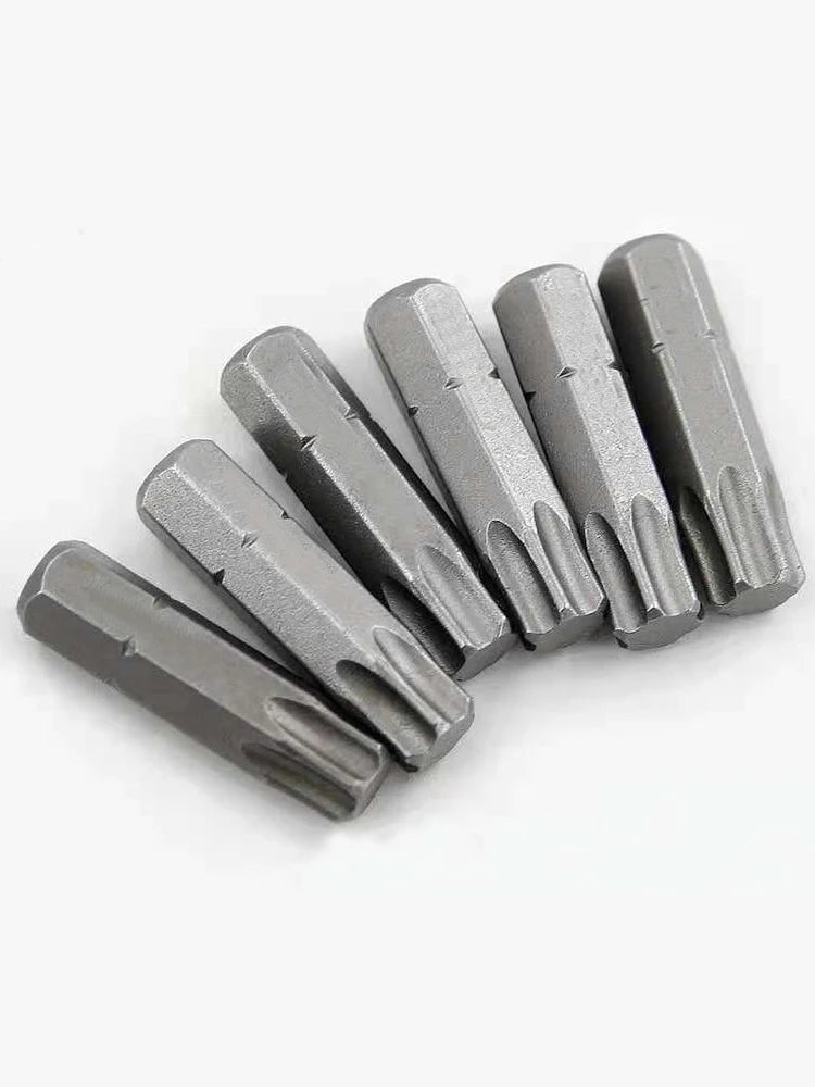 Torx Screwdriver Bit Set T6–T40 — S2 Steel 1/4" Hex Shank for Power Tools