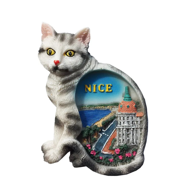 France  Paris Fridge Magnet Souvenir Carcassonne Cannes Imanes Para Riviera Arch of Triumph NICE Magnetic Stickers Home Decor