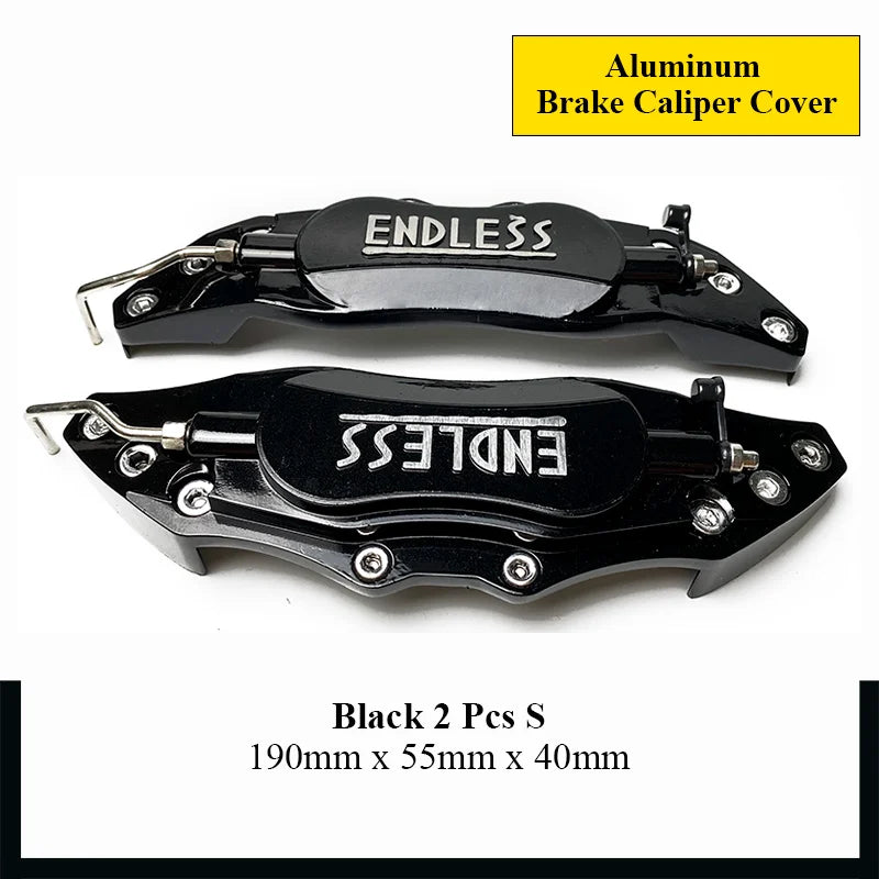4PCS/2Pcs ENDLESS Aluminum Brake Caliper Covers Front Rear Blue Red Yellow Universal Caliper Cover Kit Decoration Car Styling