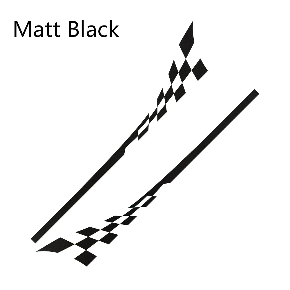 2Pcs Car Door Side Racing Sport Decal – Compatible with MINI Cooper R50 R52 R53 R56 R57 R58 R59 R60 R61 F54 F55 F56 F60
