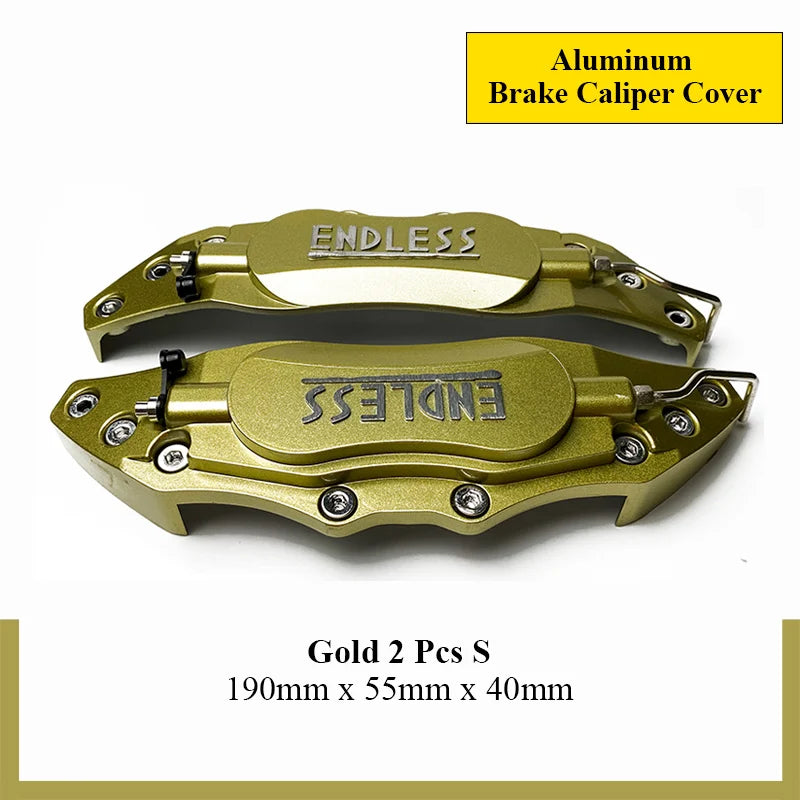 4PCS/2Pcs ENDLESS Aluminum Brake Caliper Covers Front Rear Blue Red Yellow Universal Caliper Cover Kit Decoration Car Styling