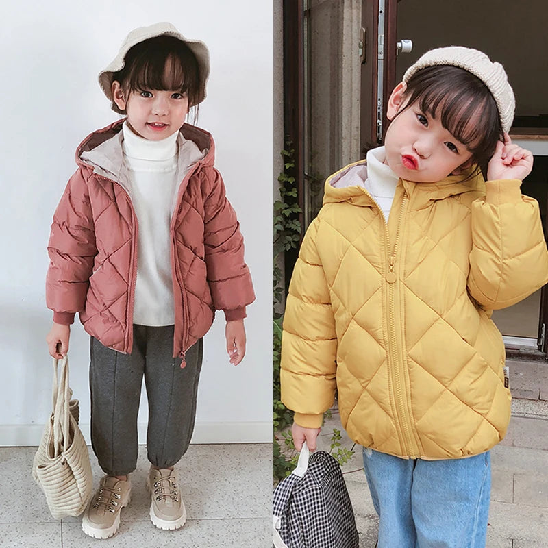 Kids Padded Winter Jacket - Velvet-Lined Warm Coat for Boys and Girls - photo 5