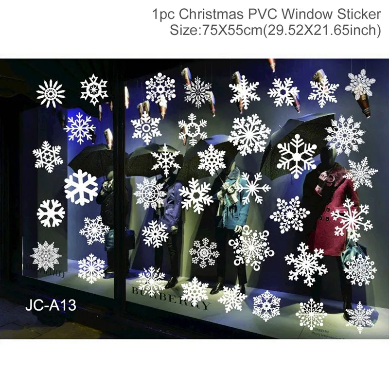 Christmas Wall Window Stickers Marry Christmas Decoration For Home 2026 Christmas Ornaments Xmas Navidad Gift New Year 2026