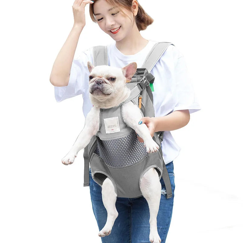 Pet Front Travel Backpack - Bulldog & Puppy Carrier