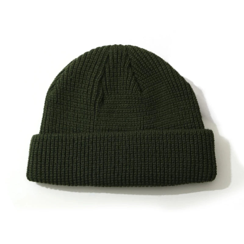 Baggy Docker Knit Beanie - Brimless Cuffed Winter Cap for Men - photo 11