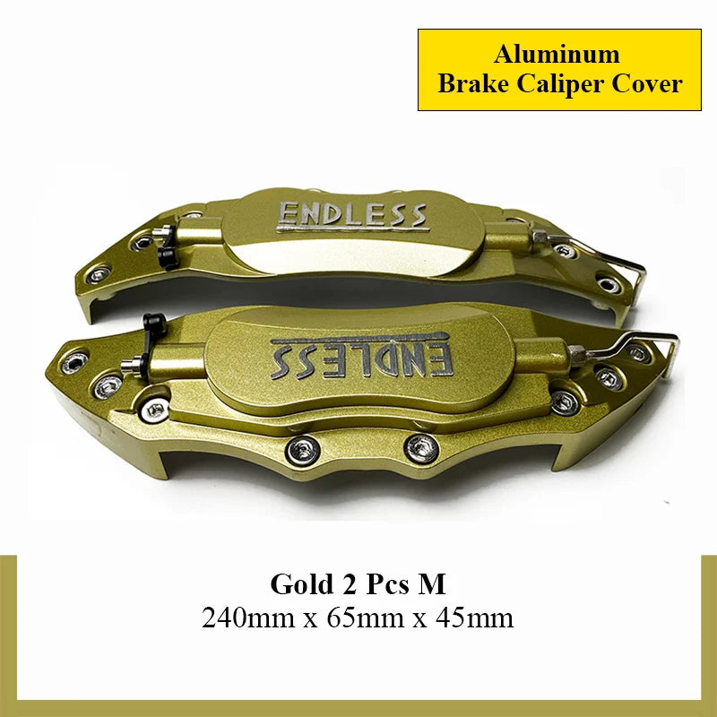 4PCS/2Pcs ENDLESS Aluminum Brake Caliper Covers Front Rear Blue Red Yellow Universal Caliper Cover Kit Decoration Car Styling