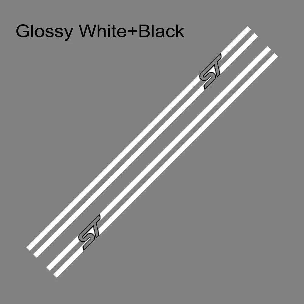 2Pcs Car Side Stripe Graphic Decal – Vinyl Film Compatible with Ford Focus ST