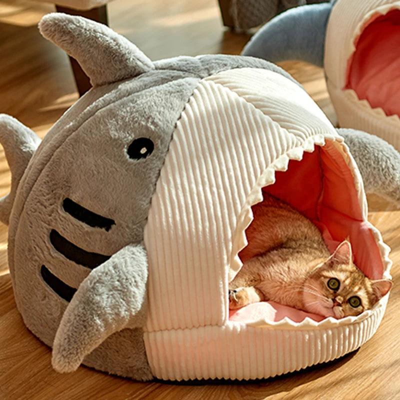 Enclosed Cat Bed Tent - Warm Covered Kitten Cave with Cushion - photo 3