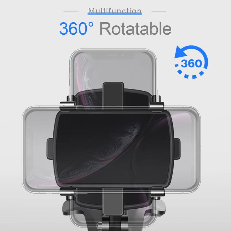 360° Universal Car Phone Holder – Dashboard, Mirror & Sun Visor Mount for 3–7" Phones