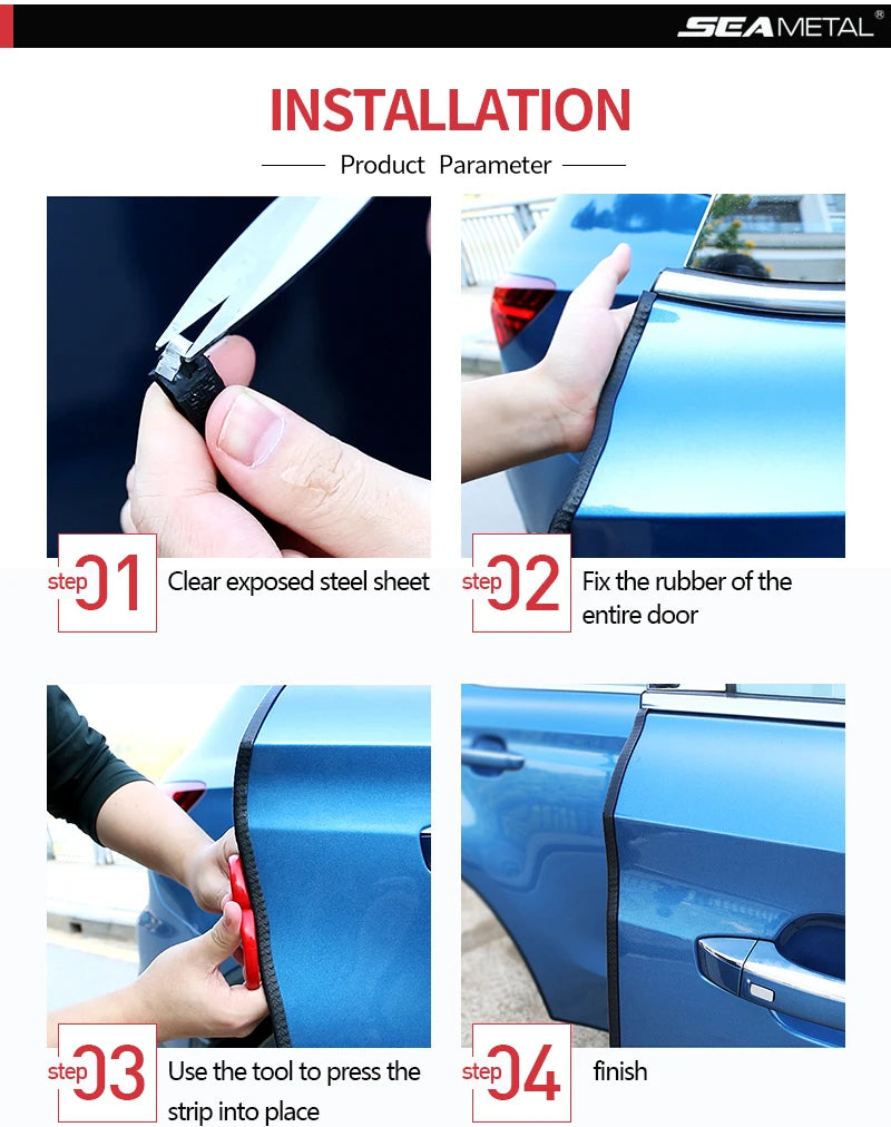 U-Shape Car Door Edge Guard Trim, 2 m, 5 m or 10 m - view 12