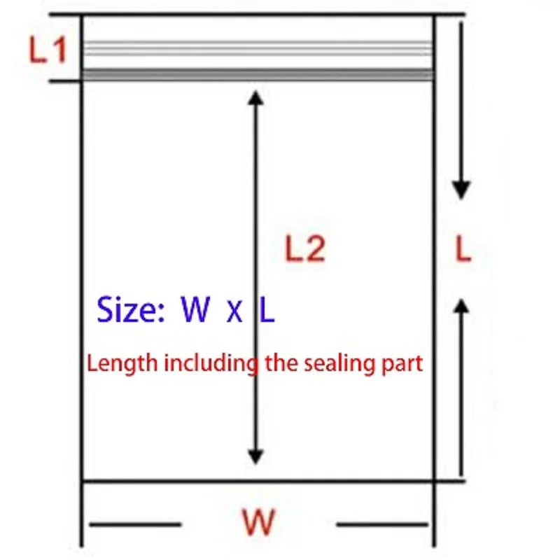 30-100Pcs Thick Plastic Poly Clear Bags 4x6/5x7/6x8/7x10cm Jewelry Packaging Lock Zipped Reclosable DIY Storage