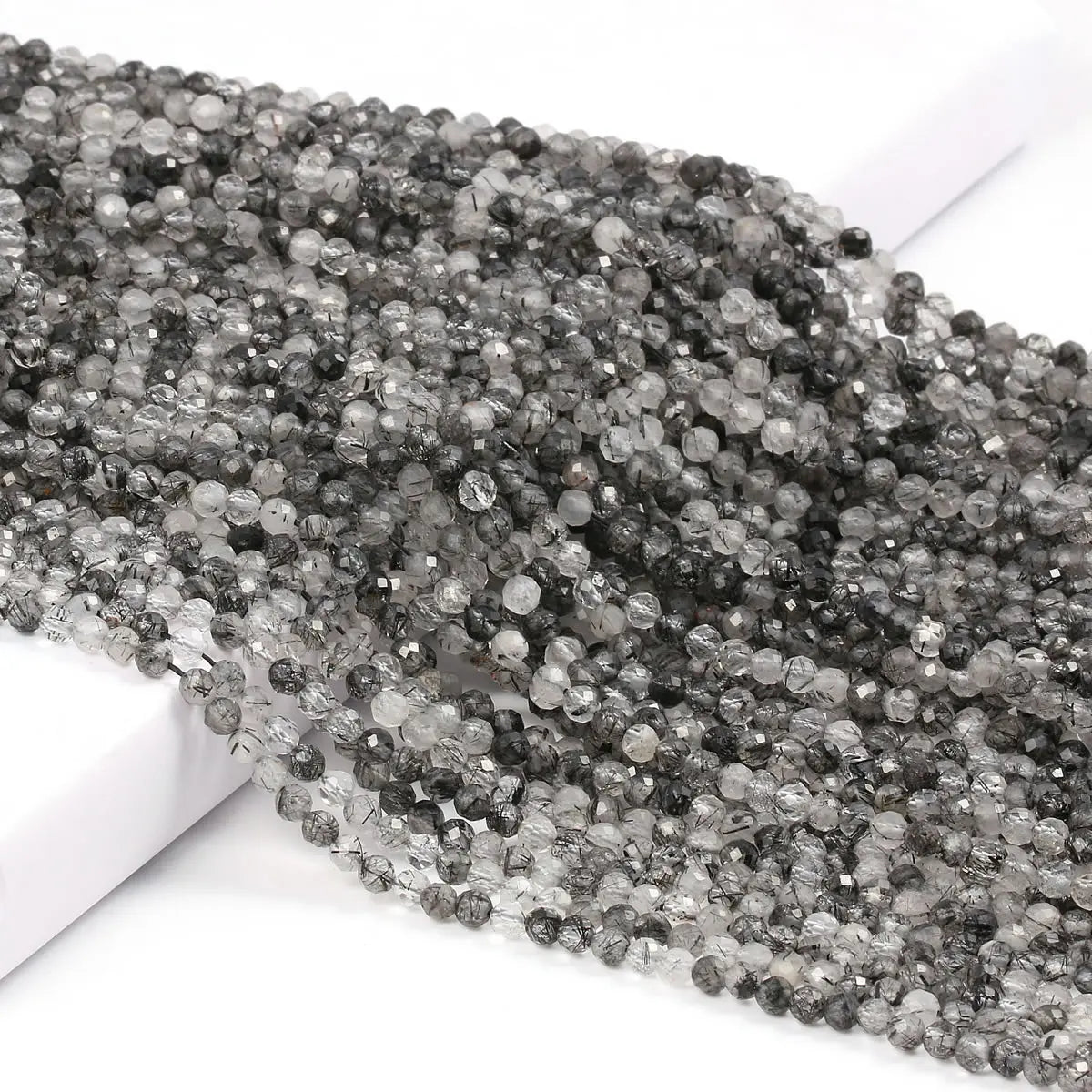 Natural Gem Stone Garnet Beaded 2 3mm Small Faceted Loose Beads for DIY Bracelet Necklace  Jewelry Making Accessories 15''