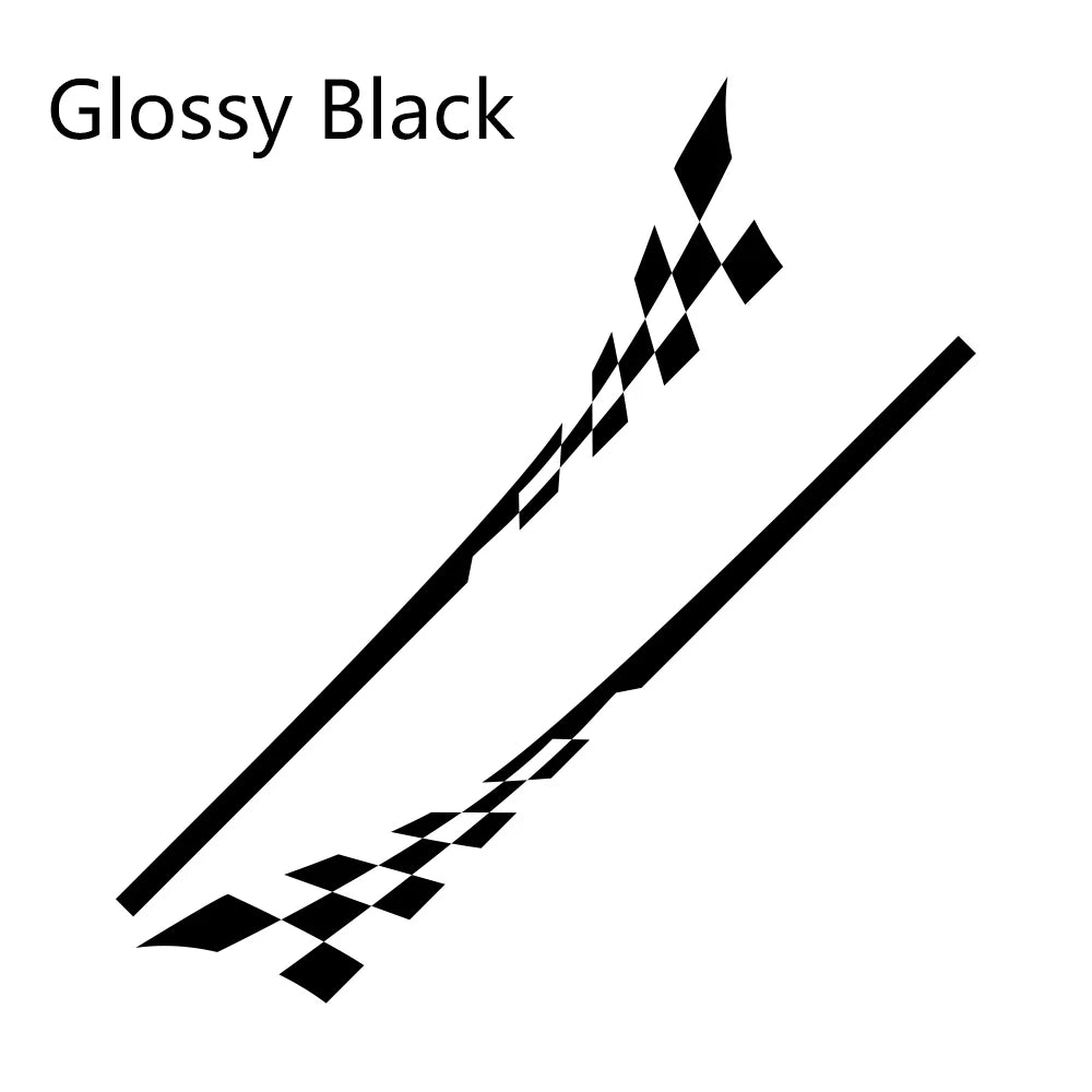 2Pcs Car Door Side Racing Sport Decal – Compatible with MINI Cooper R50 R52 R53 R56 R57 R58 R59 R60 R61 F54 F55 F56 F60